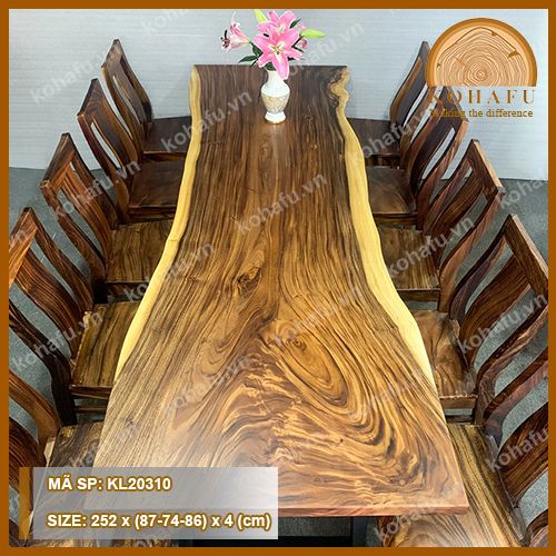 MẶT BÀN DÀI GỖ ME TÂY KL20310