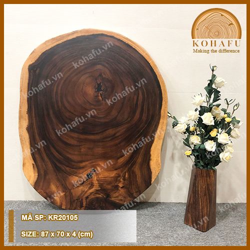MẶT BÀN TRÒN GỖ ME TÂY KR20105