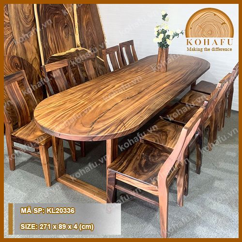 MẶT BÀN DÀI GỖ ME TÂY KL20336