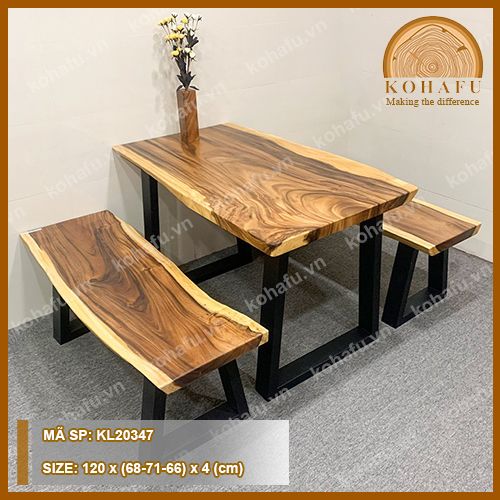 MẶT BÀN DÀI GỖ ME TÂY KL20347