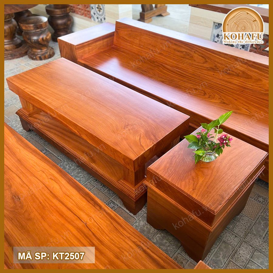 Sofa Gỗ Gõ Đỏ KT2507