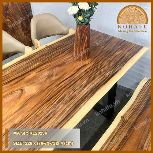 MẶT BÀN DÀI GỖ ME TÂY KL20296