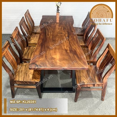 MẶT BÀN DÀI GỖ ME TÂY KL20351