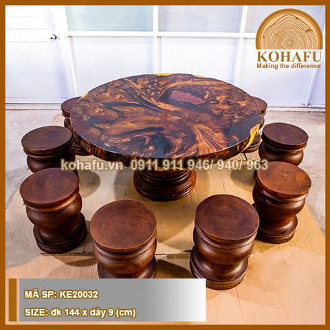 Round Epoxy Table KE20032