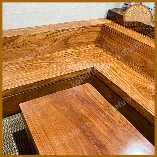 SOFA GỖ GÕ ĐỎ NGUYÊN TẤM KB20019