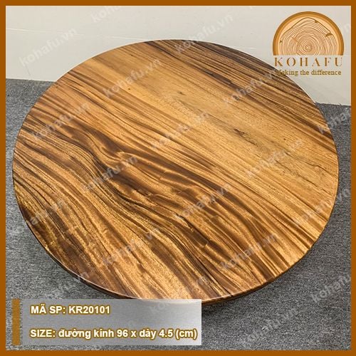 MẶT BÀN TRÒN GỖ ME TÂY KR20101
