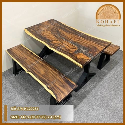 MẶT BÀN DÀI GỖ ME TÂY KL20254