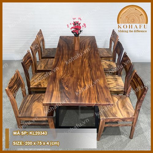 BÀN DÀI GỖ ME TÂY KL20343