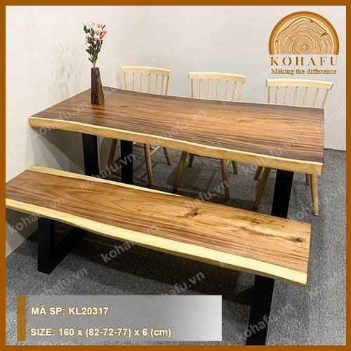 BÀN DÀI GỖ ME TÂY KL20317