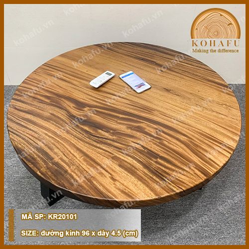 MẶT BÀN TRÒN GỖ ME TÂY KR20101