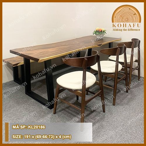 BÀN DÀI GỖ ME TÂY KL20186