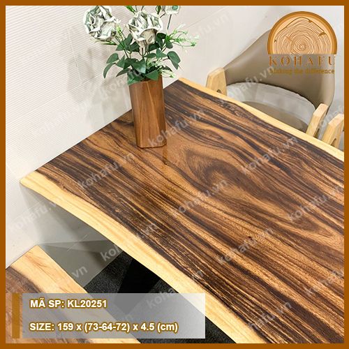 BÀN DÀI GỖ ME TÂY KL20251