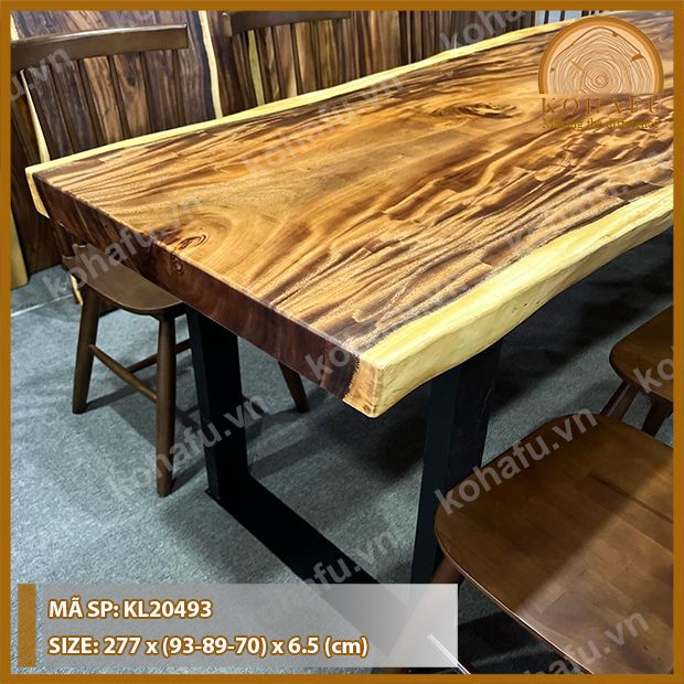 MẶT BÀN DÀI GỖ ME TÂY KL20493