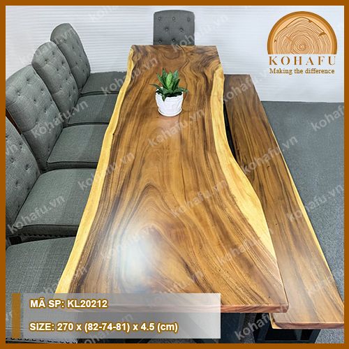 MẶT BÀN DÀI GỖ ME TÂY KL20212