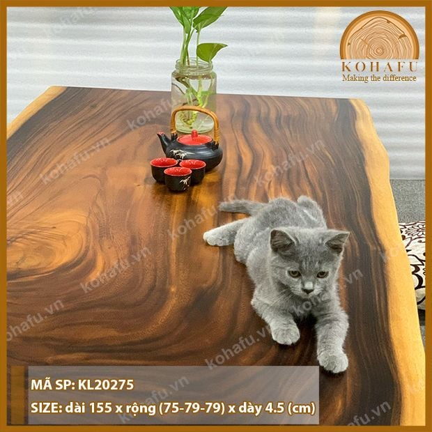 MẶT BÀN DÀI GỖ ME TÂY KL20275