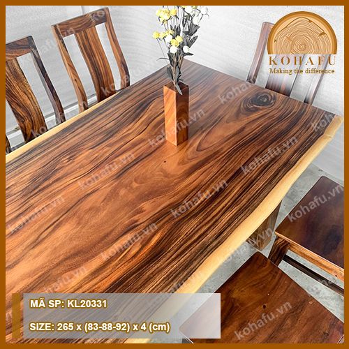 MẶT BÀN DÀI GỖ ME TÂY KL20331