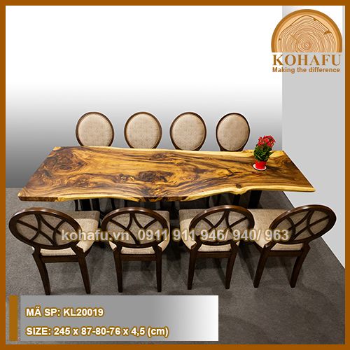 BÀN DÀI GỖ ME TÂY KL20019