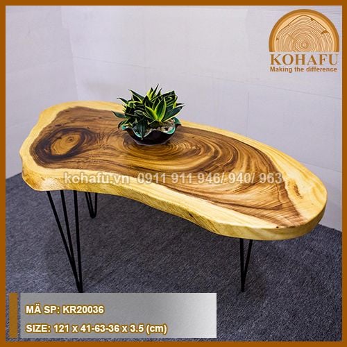 BÀN TRÒN GỖ ME TÂY KR20036