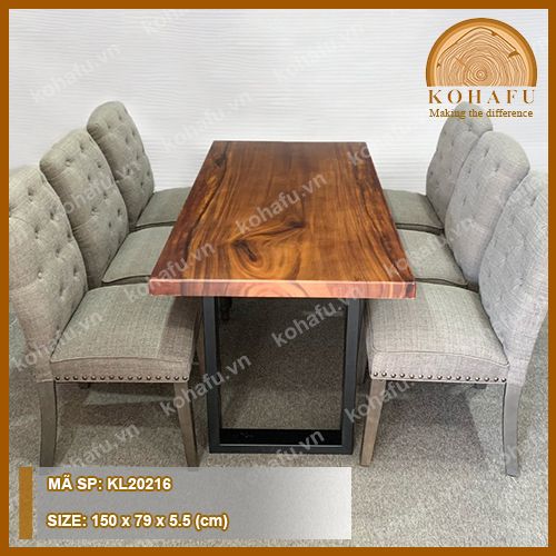 BÀN DÀI GỖ ME TÂY KL20216