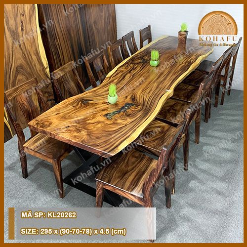 MẶT BÀN DÀI GỖ ME TÂY KL20262