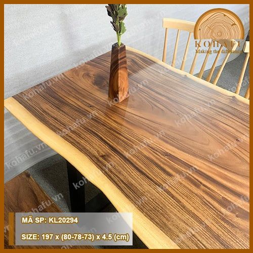 MẶT BÀN DÀI GỖ ME TÂY KL20294