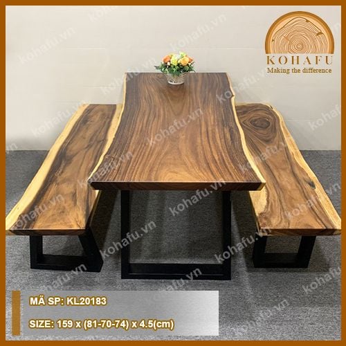 BÀN DÀI GỖ ME TÂY KL20183