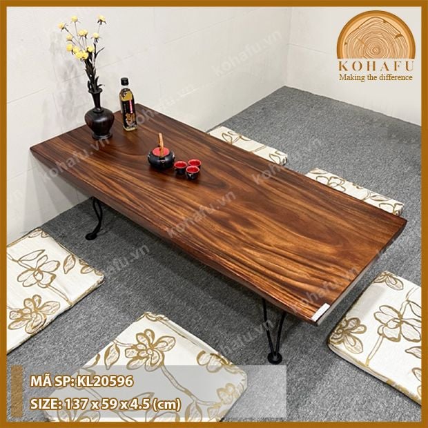 MẶT BÀN DÀI GỖ ME TÂY KL20596