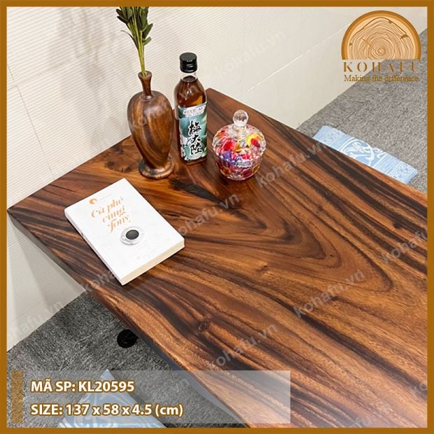MẶT BÀN DÀI GỖ ME TÂY KL20595