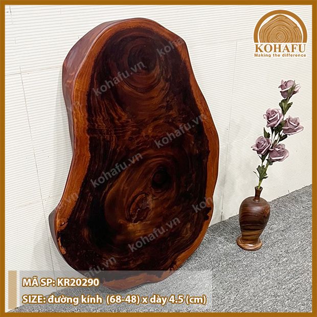 MẶT BÀN TRÒN GỖ ME TÂY KR20290