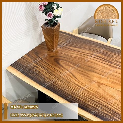 MẶT BÀN DÀI GỖ ME TÂY KL20275