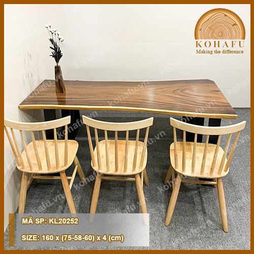 BÀN DÀI GỖ ME TÂY KL20252