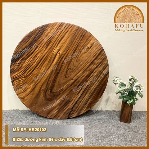 MẶT BÀN TRÒN GỖ ME TÂY KR20102