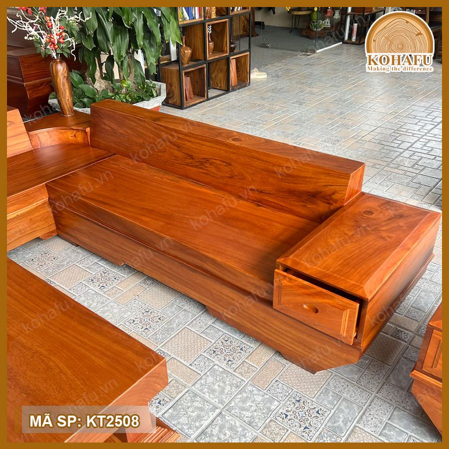 Sofa Gỗ Gõ Đỏ KT2508
