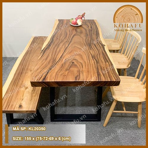 MẶT BÀN DÀI GỖ ME TÂY KL20350