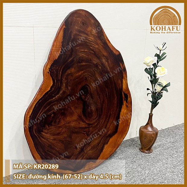 MẶT BÀN TRÒN GỖ ME TÂY KR20289