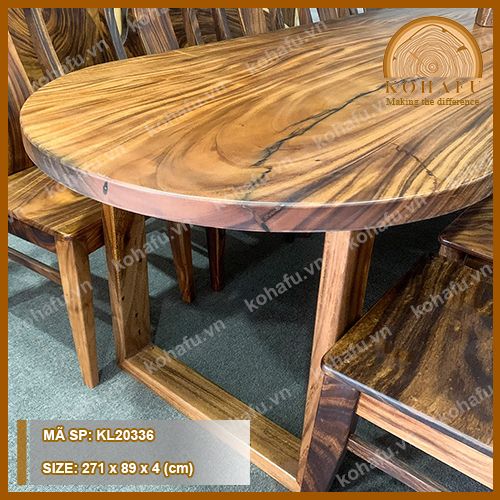 MẶT BÀN DÀI GỖ ME TÂY KL20336