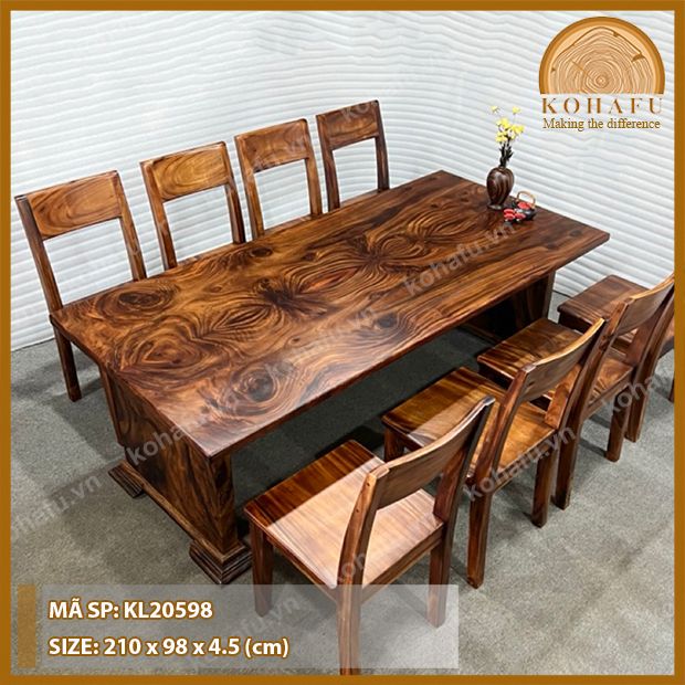 MẶT BÀN DÀI GỖ ME TÂY KL20598