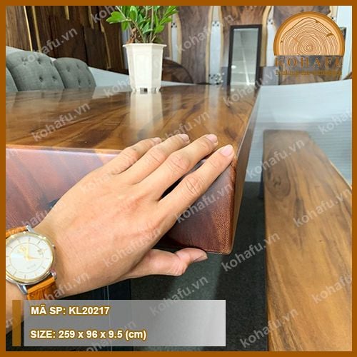 BÀN DÀI GỖ ME TÂY KL20217