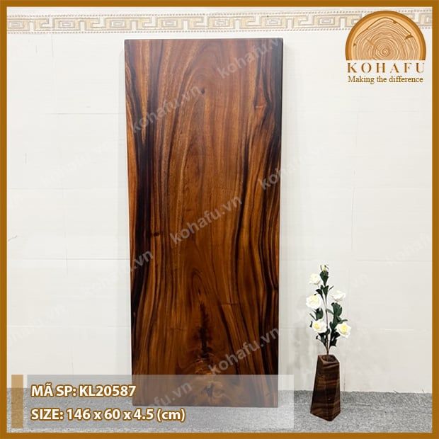 MẶT BÀN DÀI GỖ ME TÂY KL20587
