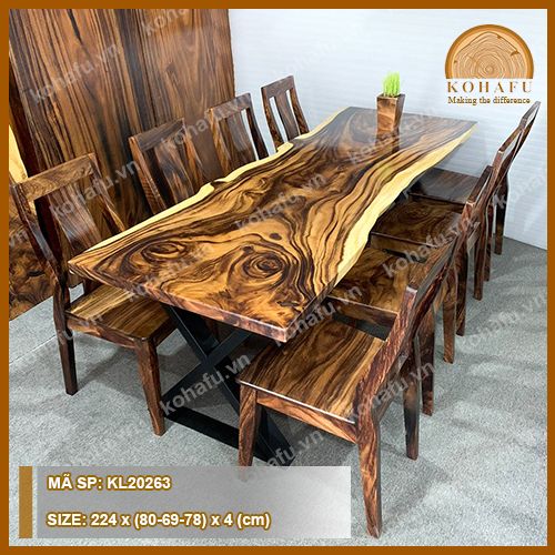BÀN DÀI GỖ ME TÂY KL20263