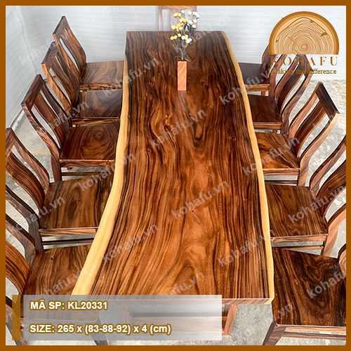 MẶT BÀN DÀI GỖ ME TÂY KL20331