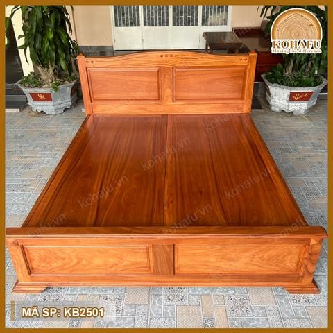 Giường Ngủ Gỗ Gõ Đỏ KB2501
