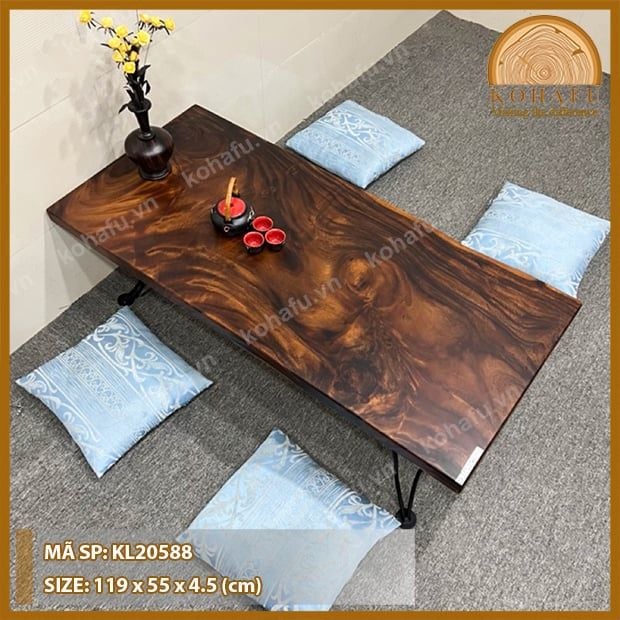 MẶT BÀN DÀI GỖ ME TÂY KL20588