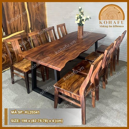 BÀN DÀI GỖ ME TÂY KL20341