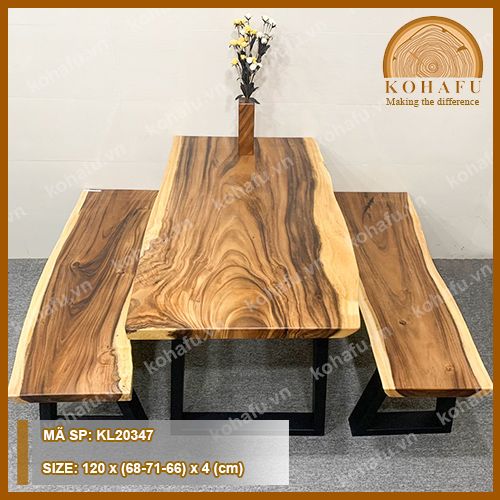 MẶT BÀN DÀI GỖ ME TÂY KL20347