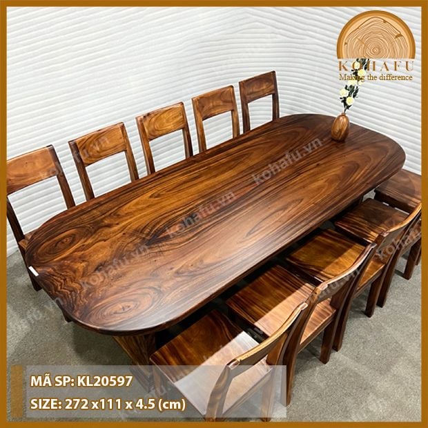 MẶT BÀN DÀI GỖ ME TÂY KL20597