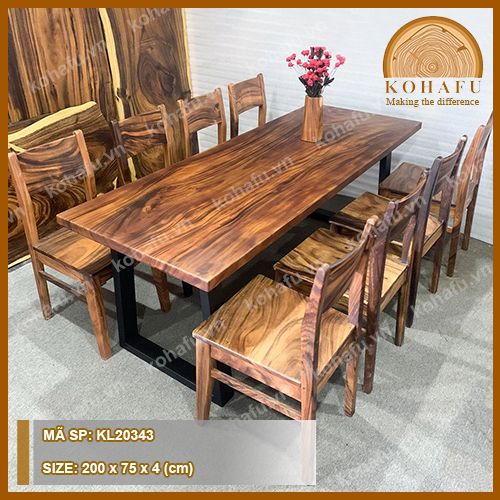 BÀN DÀI GỖ ME TÂY KL20343