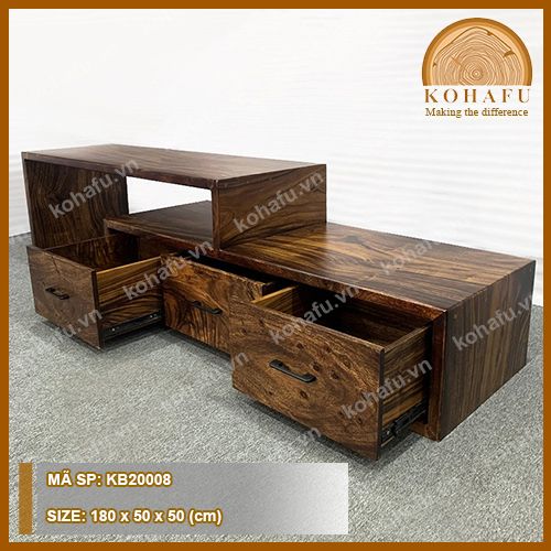 KỆ TIVI GỖ ME TÂY KB20008