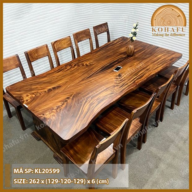MẶT BÀN DÀI GỖ ME TÂY KL20599