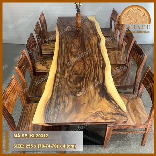 MẶT BÀN DÀI GỖ ME TÂY KL20312